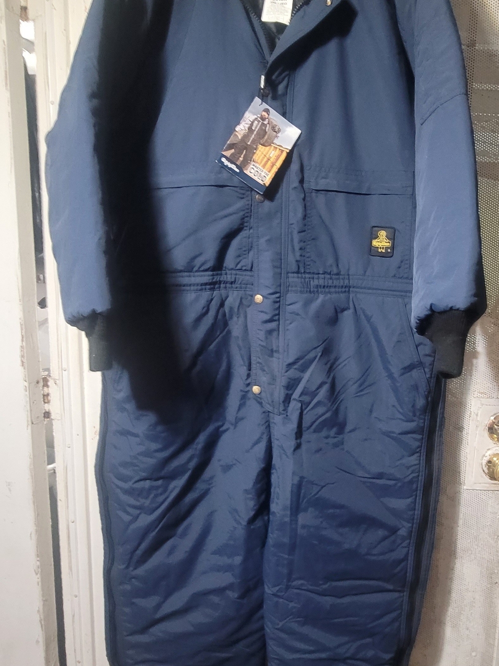 Men's Navy Insulated Snow Cold   Working  One  Piace